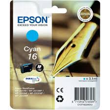 EPSON 16 CARTUCCIA 1x CIANO 165pg